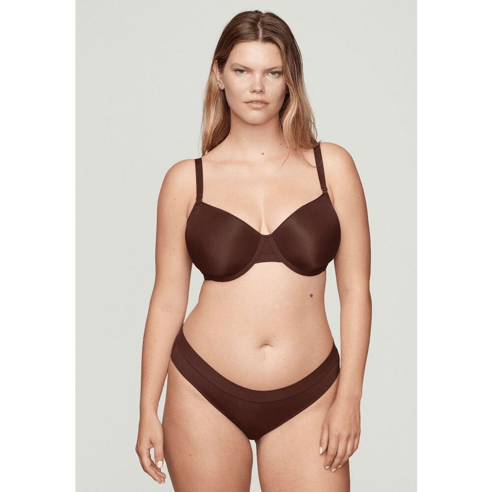 Cuup Earth Brown The Balconette Swim Bathing Bikini Set Women's Size 14 XL